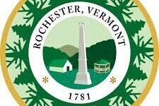 Landmarks of Rochester, VT in town logo