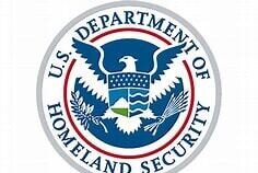 Logo of eagle and shield representing US Dept of Homeland Security logo