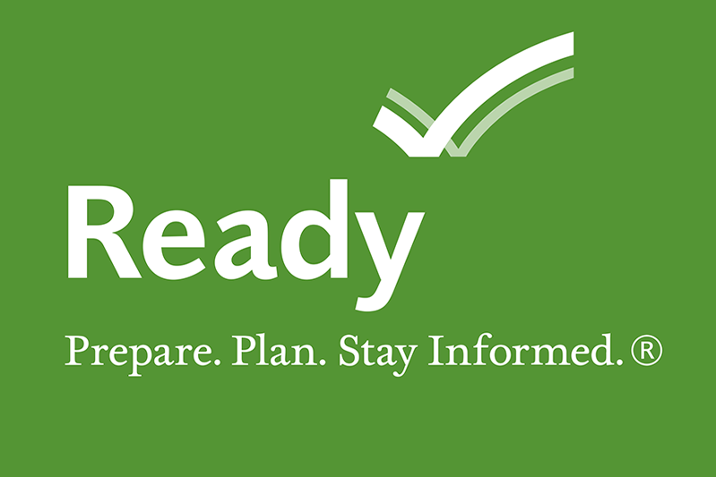 double check mark to represent the Ready campaign logo